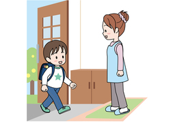 go homeのイラスト